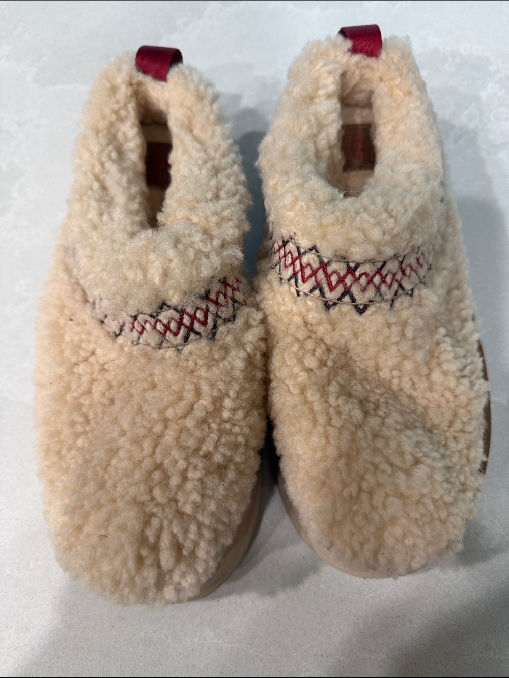 Ugg sherpa  Slip-On Clogs in Cream - Picture 5 of 7